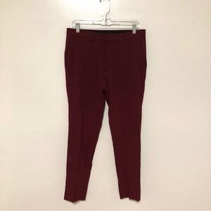Asos Dress Pants Burgundy Red 32